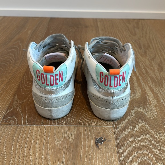 Golden Goose White & Gray Mid Star Sneakers 37 - Picture 5 of 11